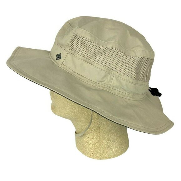 Columbia Bora Bora II Booney Hat Unisex Packable Sun Protection Beige Adjustable - Picture 4 of 9